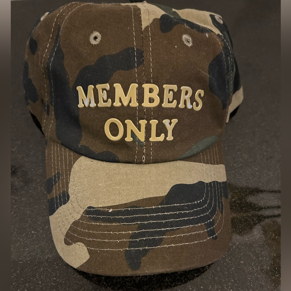 Members Only SnapBack Camo Cap new